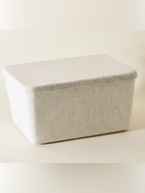 SortJoy The Sculpted Bin - Wide with Lid / Stone